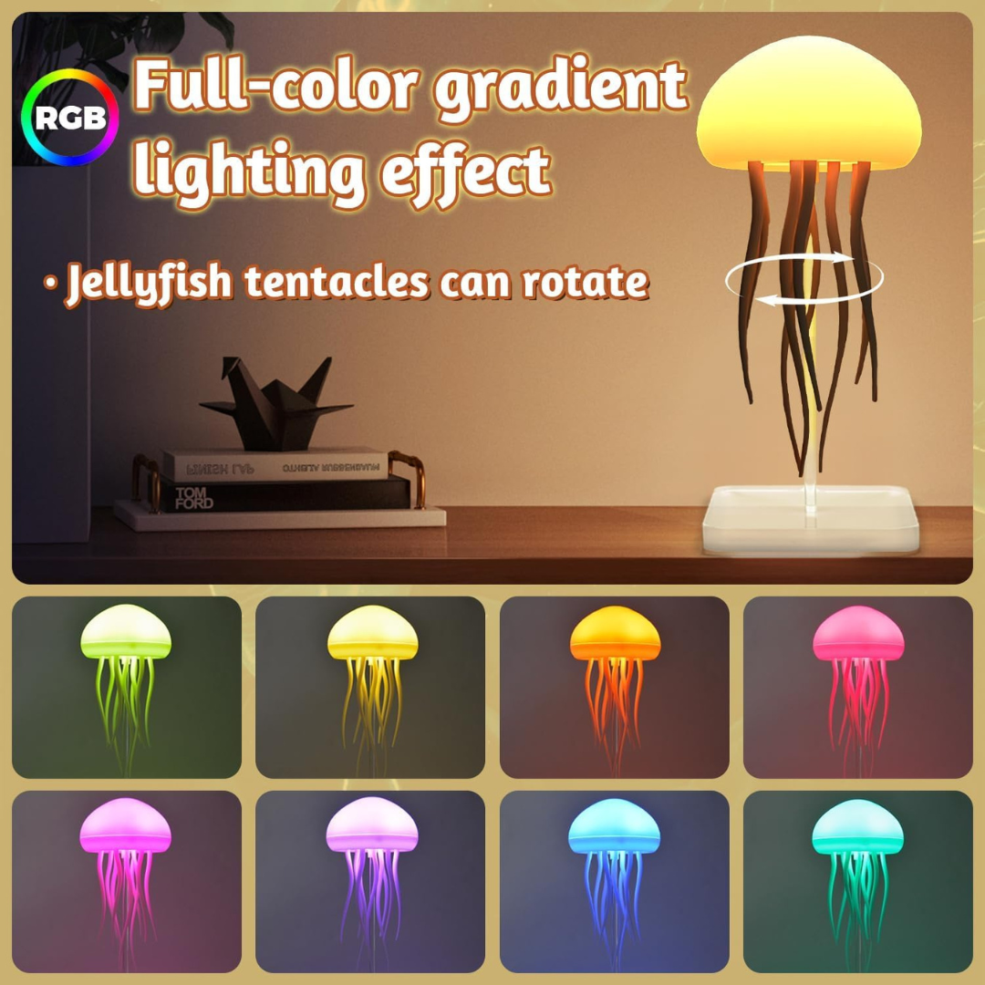 Floating RGB Jellyfish Lamp with Voice Control