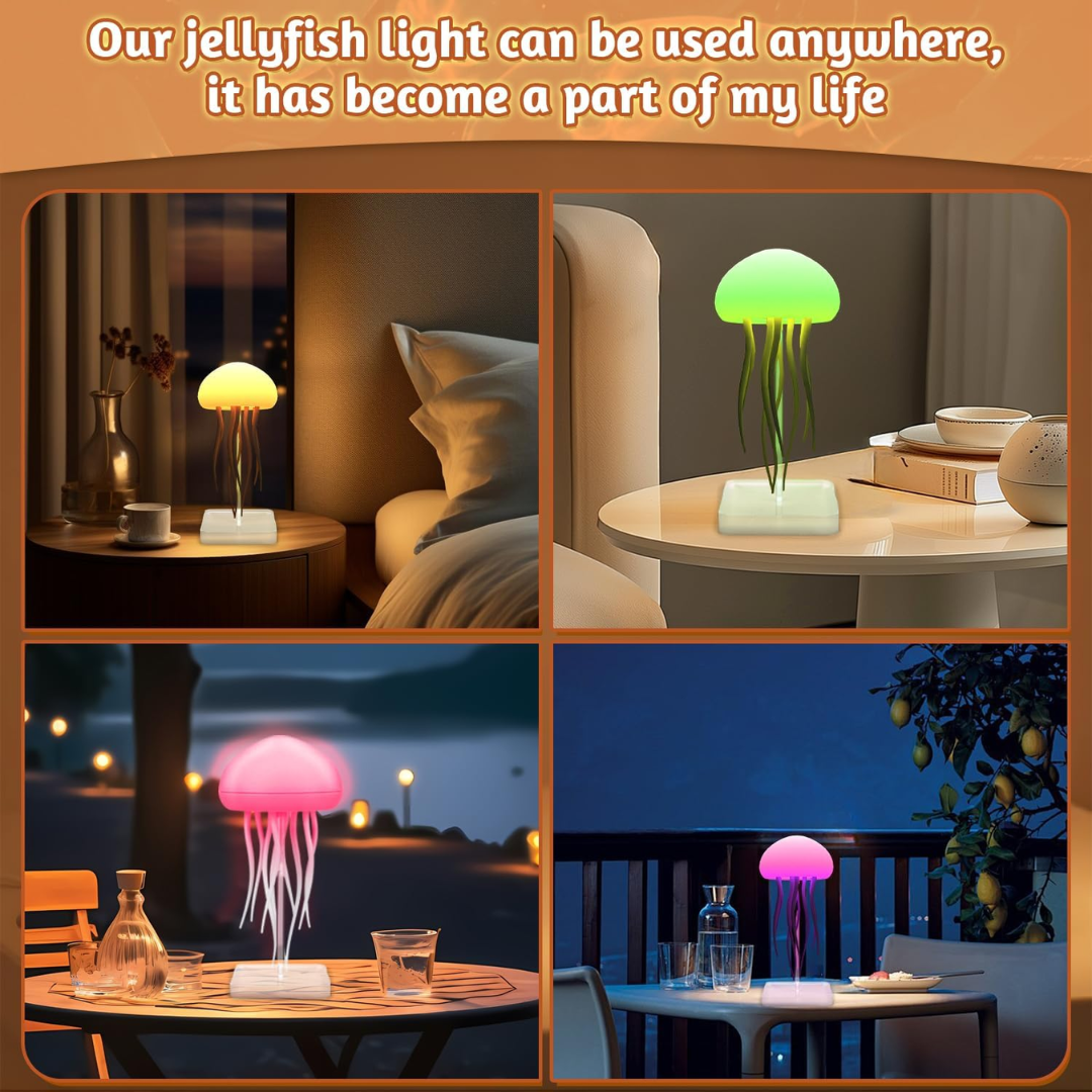 Floating RGB Jellyfish Lamp with Voice Control