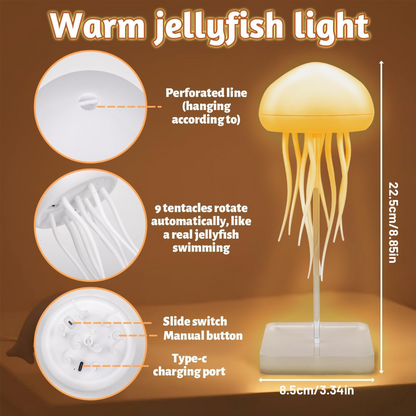Floating RGB Jellyfish Lamp with Voice Control